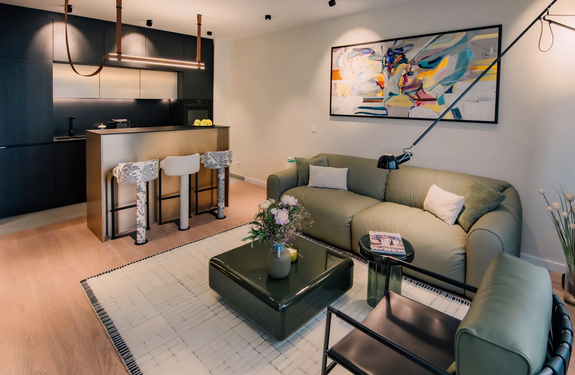Moderan dizajn enterijera stana u AD Residence, Zemun — Studio ZEST