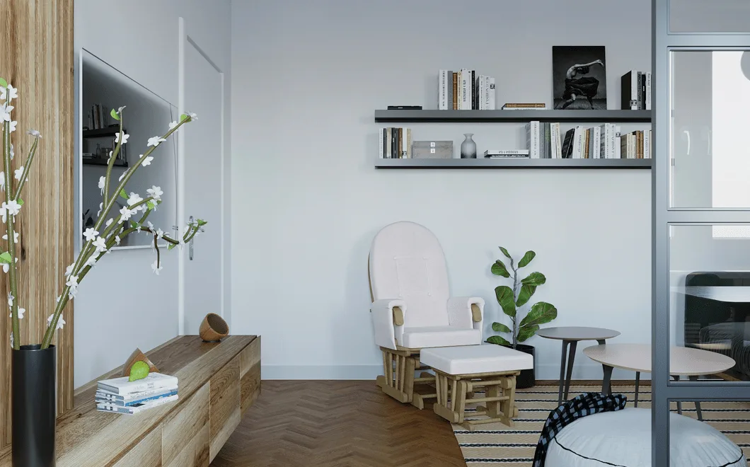 Dnevna soba sa klasičnim i elegantnim dizajnom, pažljivo odabranim detaljima i toplom atmosferom koja odiše sofisticiranošću i udobnošću.